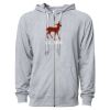 Icon Unisex Lightweight Loopback Terry Full-Zip Hooded Sweatshirt Thumbnail