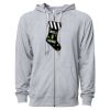 Icon Unisex Lightweight Loopback Terry Full-Zip Hooded Sweatshirt Thumbnail