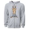 Icon Unisex Lightweight Loopback Terry Full-Zip Hooded Sweatshirt Thumbnail