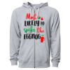 Icon Unisex Lightweight Loopback Terry Full-Zip Hooded Sweatshirt Thumbnail