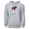 Icon Unisex Lightweight Loopback Terry Full-Zip Hooded Sweatshirt Thumbnail