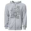 Icon Unisex Lightweight Loopback Terry Full-Zip Hooded Sweatshirt Thumbnail