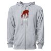 Icon Unisex Lightweight Loopback Terry Full-Zip Hooded Sweatshirt Thumbnail