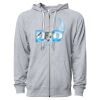 Icon Unisex Lightweight Loopback Terry Full-Zip Hooded Sweatshirt Thumbnail