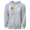 Icon Unisex Lightweight Loopback Terry Full-Zip Hooded Sweatshirt Thumbnail