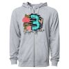 Icon Unisex Lightweight Loopback Terry Full-Zip Hooded Sweatshirt Thumbnail