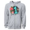 Icon Unisex Lightweight Loopback Terry Full-Zip Hooded Sweatshirt Thumbnail