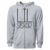 Icon Unisex Lightweight Loopback Terry Full-Zip Hooded Sweatshirt Thumbnail