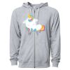 Icon Unisex Lightweight Loopback Terry Full-Zip Hooded Sweatshirt Thumbnail