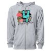 Icon Unisex Lightweight Loopback Terry Full-Zip Hooded Sweatshirt Thumbnail