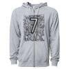 Icon Unisex Lightweight Loopback Terry Full-Zip Hooded Sweatshirt Thumbnail