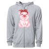 Icon Unisex Lightweight Loopback Terry Full-Zip Hooded Sweatshirt Thumbnail