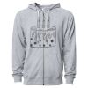 Icon Unisex Lightweight Loopback Terry Full-Zip Hooded Sweatshirt Thumbnail