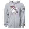 Icon Unisex Lightweight Loopback Terry Full-Zip Hooded Sweatshirt Thumbnail