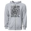 Icon Unisex Lightweight Loopback Terry Full-Zip Hooded Sweatshirt Thumbnail