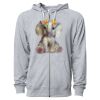 Icon Unisex Lightweight Loopback Terry Full-Zip Hooded Sweatshirt Thumbnail