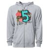 Icon Unisex Lightweight Loopback Terry Full-Zip Hooded Sweatshirt Thumbnail