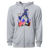 Icon Unisex Lightweight Loopback Terry Full-Zip Hooded Sweatshirt Thumbnail