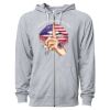 Icon Unisex Lightweight Loopback Terry Full-Zip Hooded Sweatshirt Thumbnail