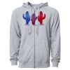 Icon Unisex Lightweight Loopback Terry Full-Zip Hooded Sweatshirt Thumbnail