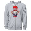 Icon Unisex Lightweight Loopback Terry Full-Zip Hooded Sweatshirt Thumbnail