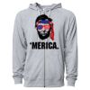 Icon Unisex Lightweight Loopback Terry Full-Zip Hooded Sweatshirt Thumbnail