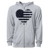 Icon Unisex Lightweight Loopback Terry Full-Zip Hooded Sweatshirt Thumbnail