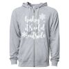 Icon Unisex Lightweight Loopback Terry Full-Zip Hooded Sweatshirt Thumbnail