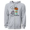 Icon Unisex Lightweight Loopback Terry Full-Zip Hooded Sweatshirt Thumbnail