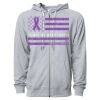 Icon Unisex Lightweight Loopback Terry Full-Zip Hooded Sweatshirt Thumbnail