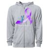 Icon Unisex Lightweight Loopback Terry Full-Zip Hooded Sweatshirt Thumbnail