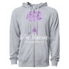 Icon Unisex Lightweight Loopback Terry Full-Zip Hooded Sweatshirt Thumbnail