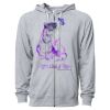 Icon Unisex Lightweight Loopback Terry Full-Zip Hooded Sweatshirt Thumbnail