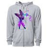 Icon Unisex Lightweight Loopback Terry Full-Zip Hooded Sweatshirt Thumbnail