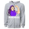 Icon Unisex Lightweight Loopback Terry Full-Zip Hooded Sweatshirt Thumbnail