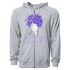 Icon Unisex Lightweight Loopback Terry Full-Zip Hooded Sweatshirt Thumbnail