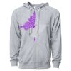 Icon Unisex Lightweight Loopback Terry Full-Zip Hooded Sweatshirt Thumbnail