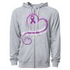 Icon Unisex Lightweight Loopback Terry Full-Zip Hooded Sweatshirt Thumbnail