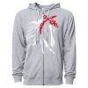 Icon Unisex Lightweight Loopback Terry Full-Zip Hooded Sweatshirt Thumbnail