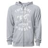 Icon Unisex Lightweight Loopback Terry Full-Zip Hooded Sweatshirt Thumbnail