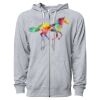 Icon Unisex Lightweight Loopback Terry Full-Zip Hooded Sweatshirt Thumbnail