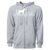 Icon Unisex Lightweight Loopback Terry Full-Zip Hooded Sweatshirt Thumbnail