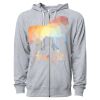 Icon Unisex Lightweight Loopback Terry Full-Zip Hooded Sweatshirt Thumbnail