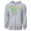 Icon Unisex Lightweight Loopback Terry Full-Zip Hooded Sweatshirt Thumbnail