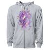 Icon Unisex Lightweight Loopback Terry Full-Zip Hooded Sweatshirt Thumbnail