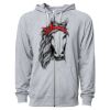 Icon Unisex Lightweight Loopback Terry Full-Zip Hooded Sweatshirt Thumbnail