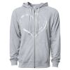 Icon Unisex Lightweight Loopback Terry Full-Zip Hooded Sweatshirt Thumbnail