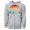 Icon Unisex Lightweight Loopback Terry Full-Zip Hooded Sweatshirt Thumbnail