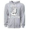 Icon Unisex Lightweight Loopback Terry Full-Zip Hooded Sweatshirt Thumbnail