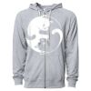 Icon Unisex Lightweight Loopback Terry Full-Zip Hooded Sweatshirt Thumbnail